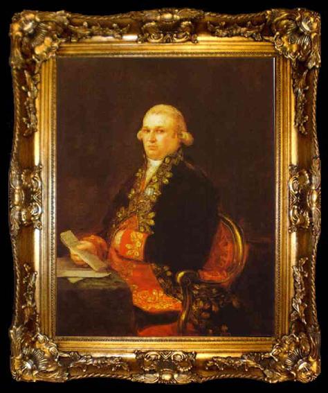 framed  Francisco Jose de Goya Don Antonio Noriega, ta009-2